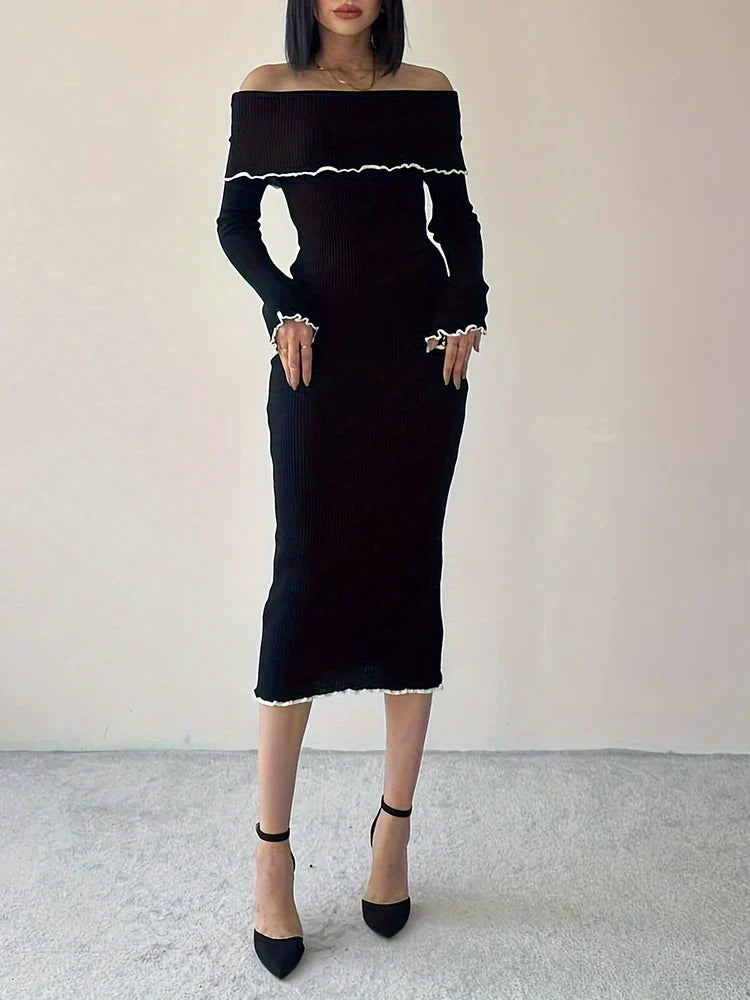 Off-the-Shoulder Bodycon Dress