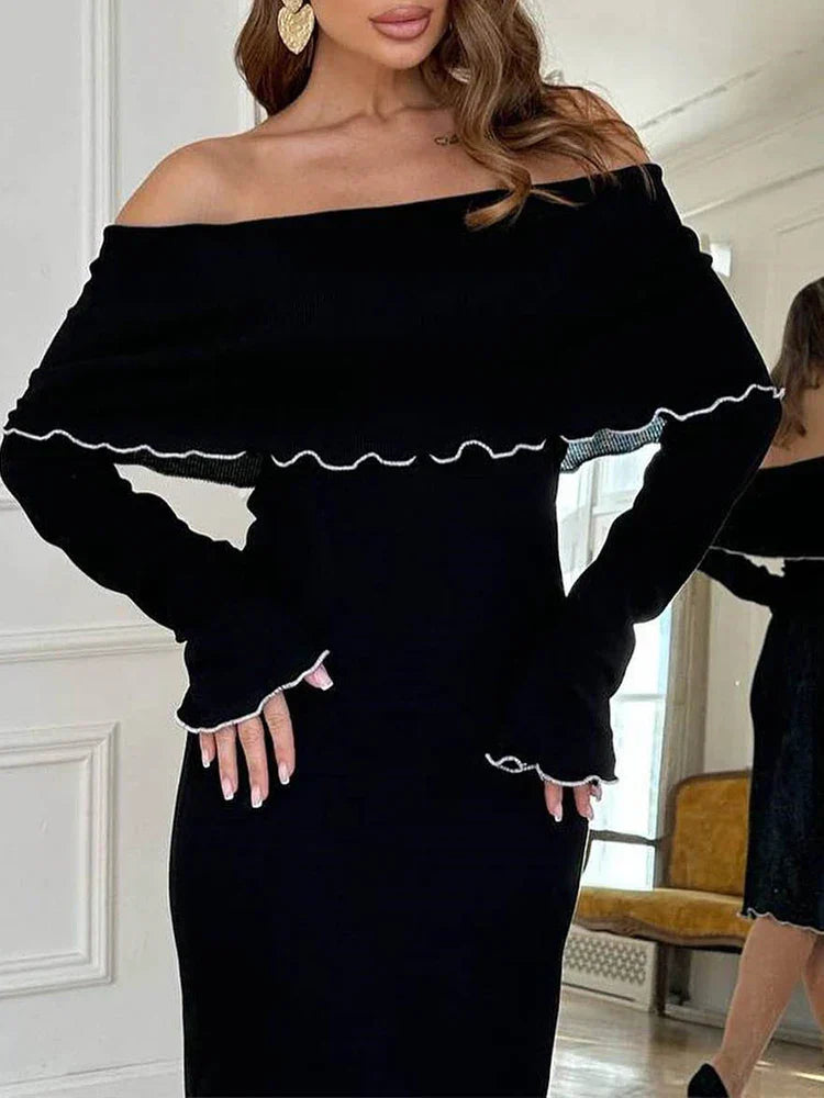 Off-the-Shoulder Bodycon Dress