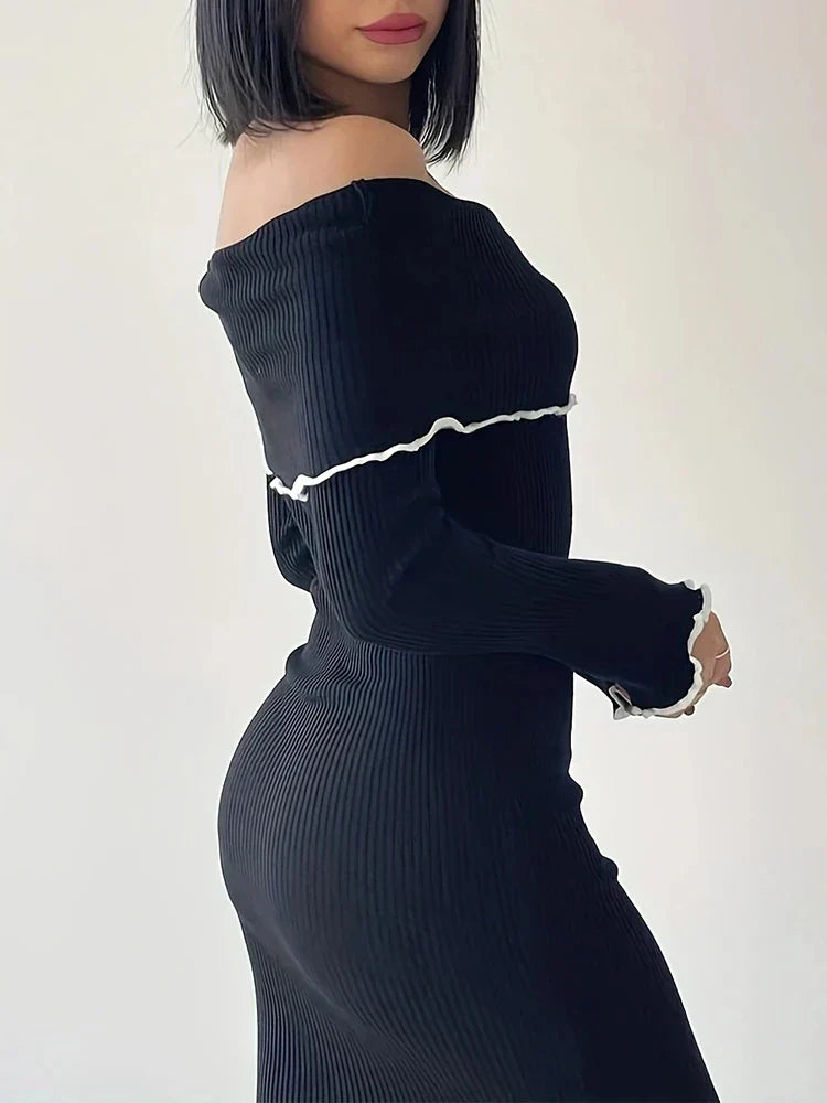 Off-the-Shoulder Bodycon Dress