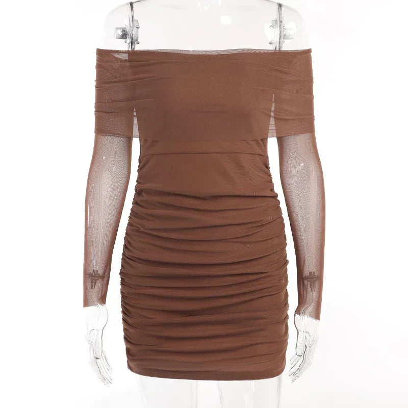 Off-the-Shoulder Bodycon Dress