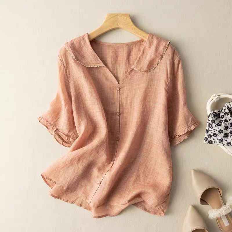 Elegant Airy Summer Blouse with Lightweight Fabric and Breathable Desi