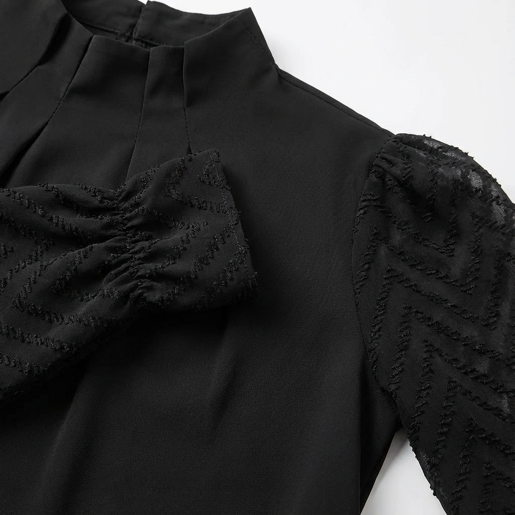 Elegant Long Sleeve Blouse with Soft Fabric and Flattering Fit