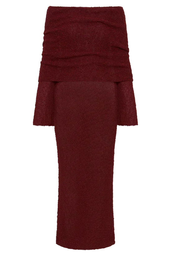ALLURE BOUCLE MAXI DRESS