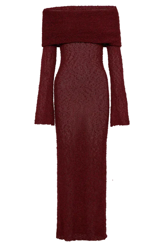 ALLURE BOUCLE MAXI DRESS