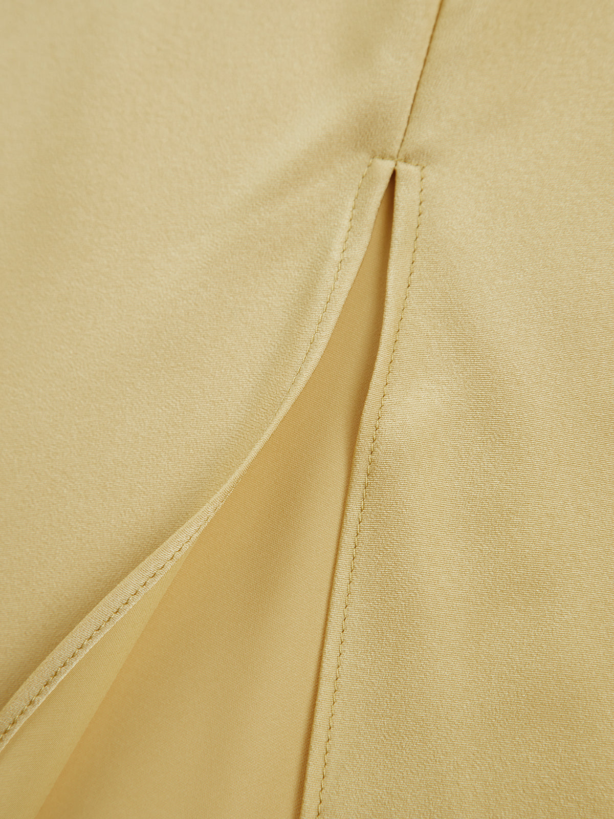Satin Spaghetti Strap Cross Back Open Back Slip Maxi Dress