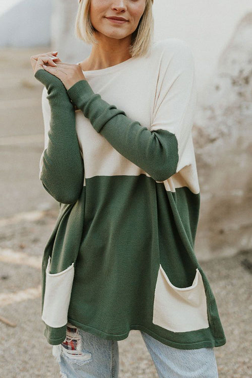 Get Comfortable Double Pocket Sweater