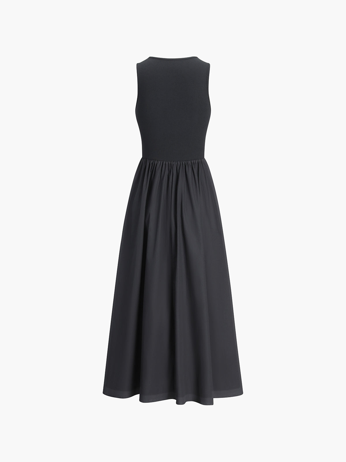 Crew Neck Sleeveless Pocket A-Line Maxi Dress 6