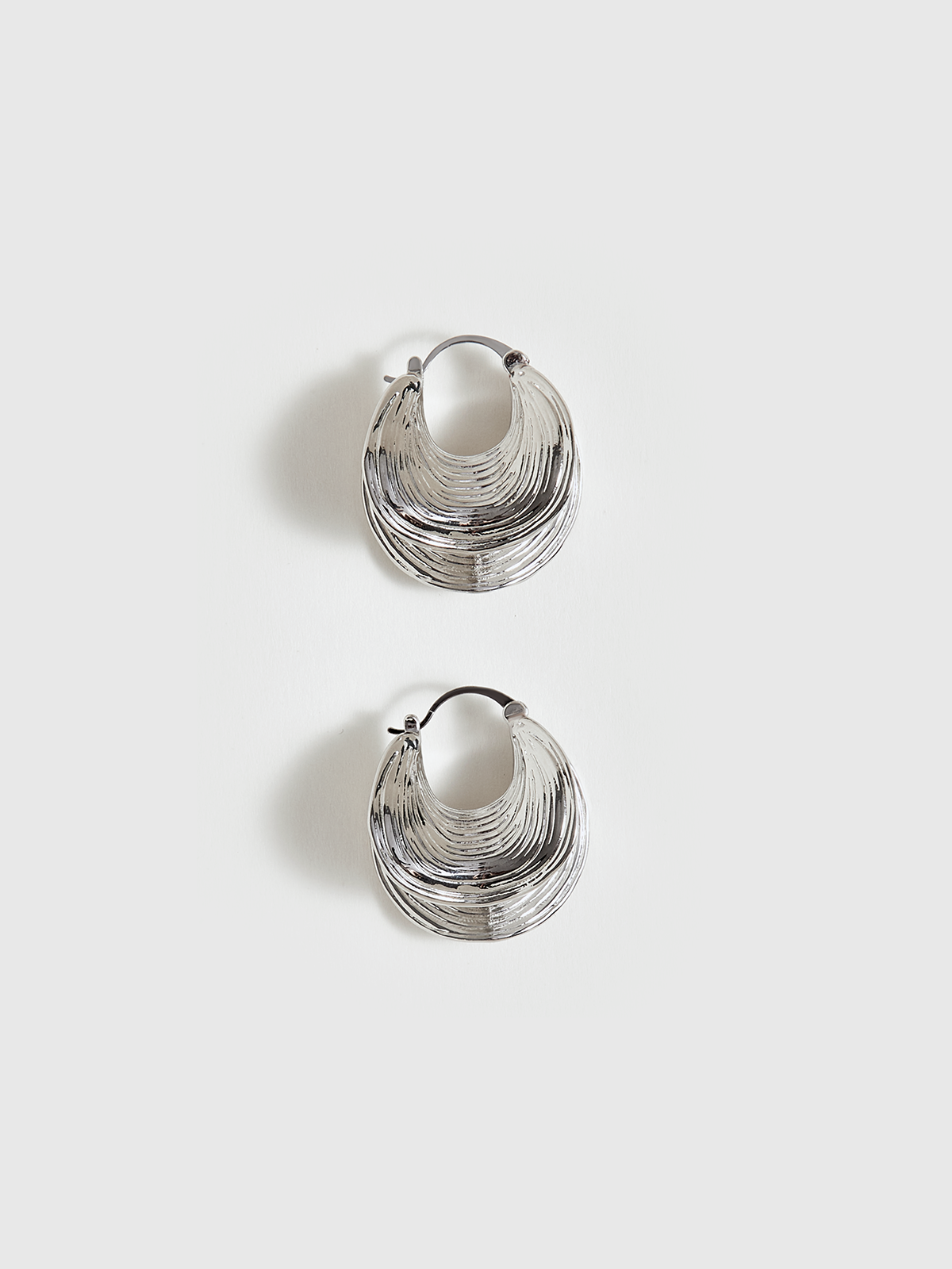 Textured Hoop Earrings