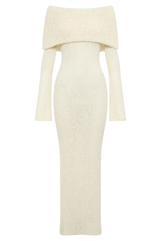 ALLURE BOUCLE MAXI DRESS