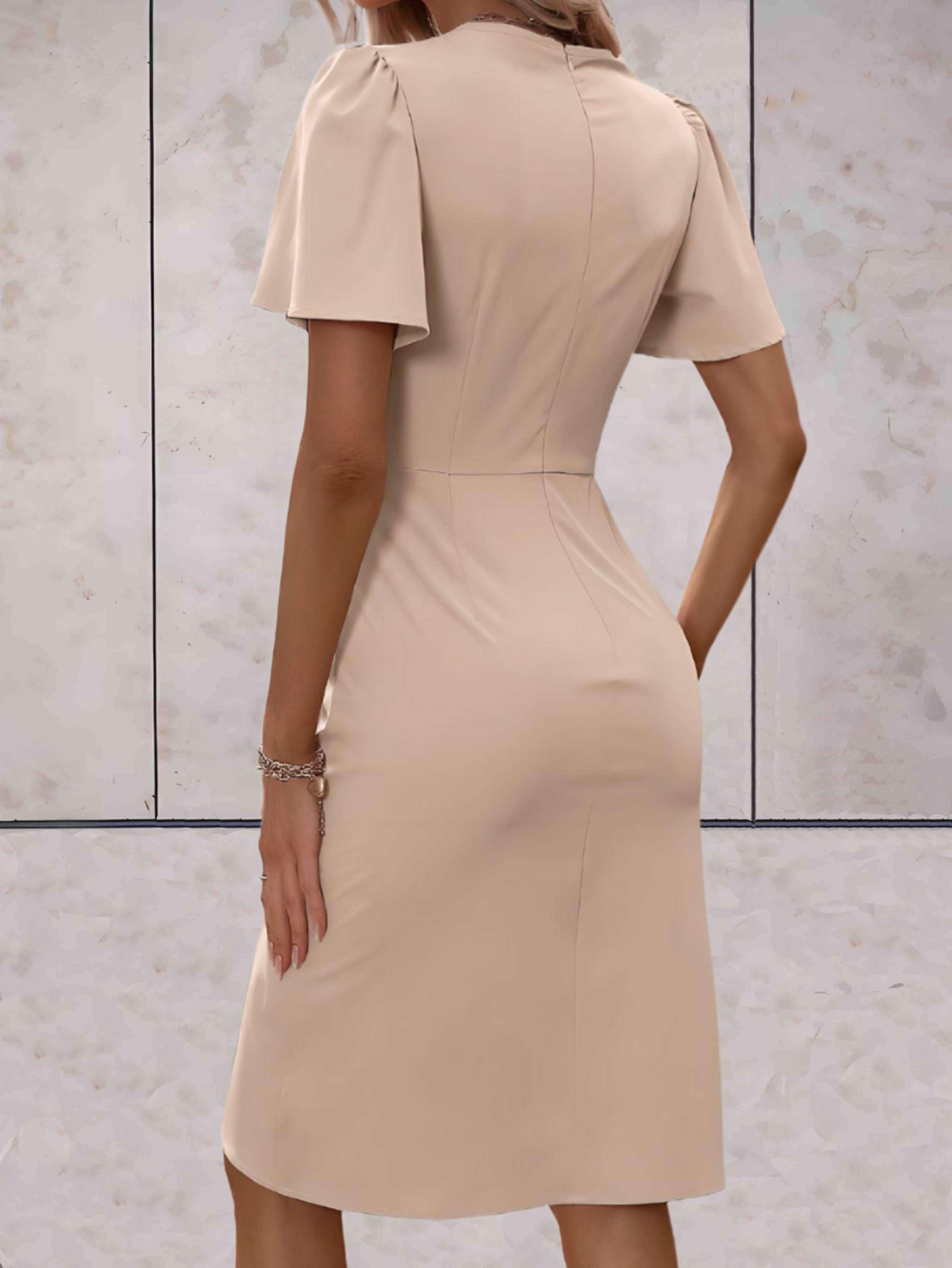 Norma Statement V Neck Wrap Dress Boutique Collection