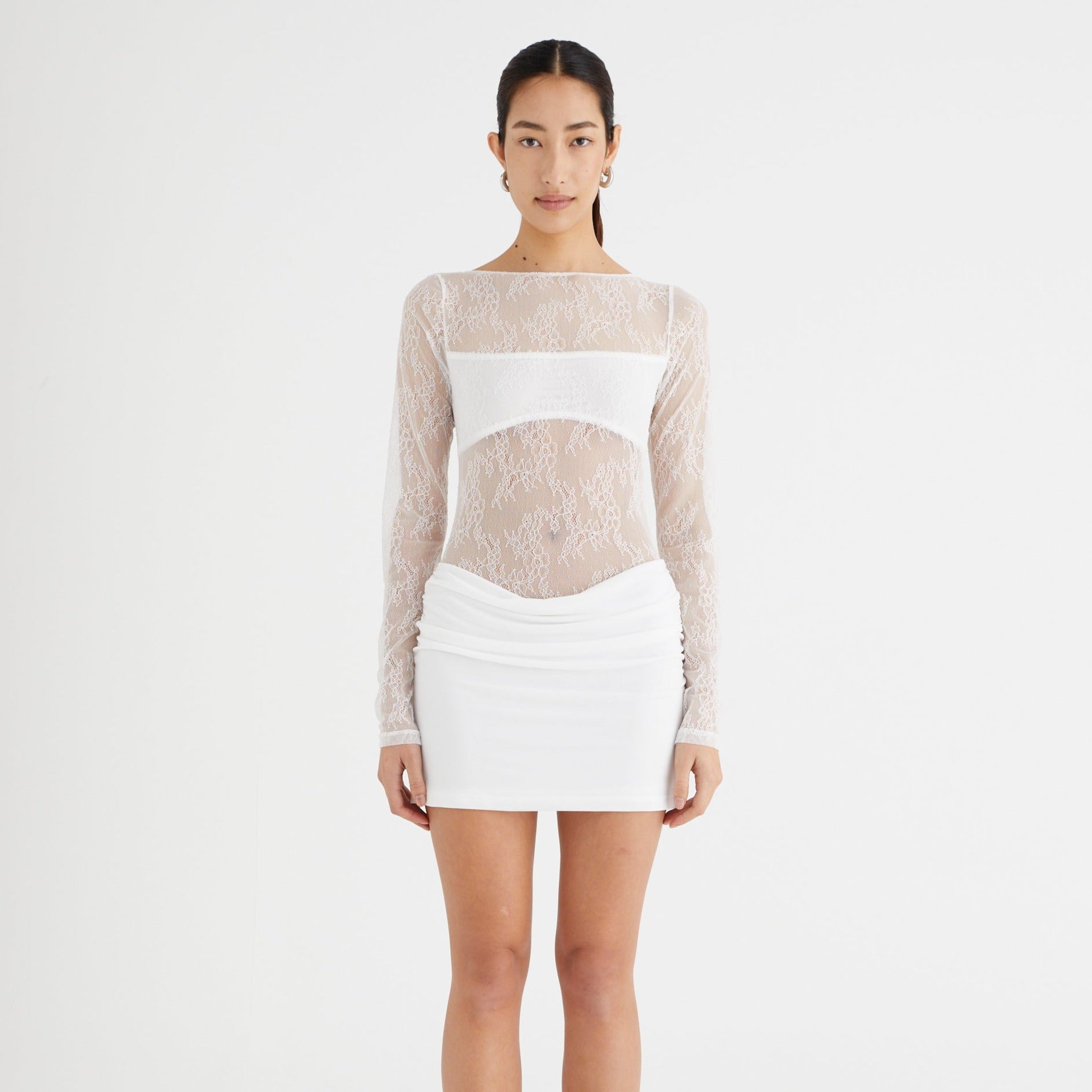Joyful Grace Lace Mini Dress - View 11