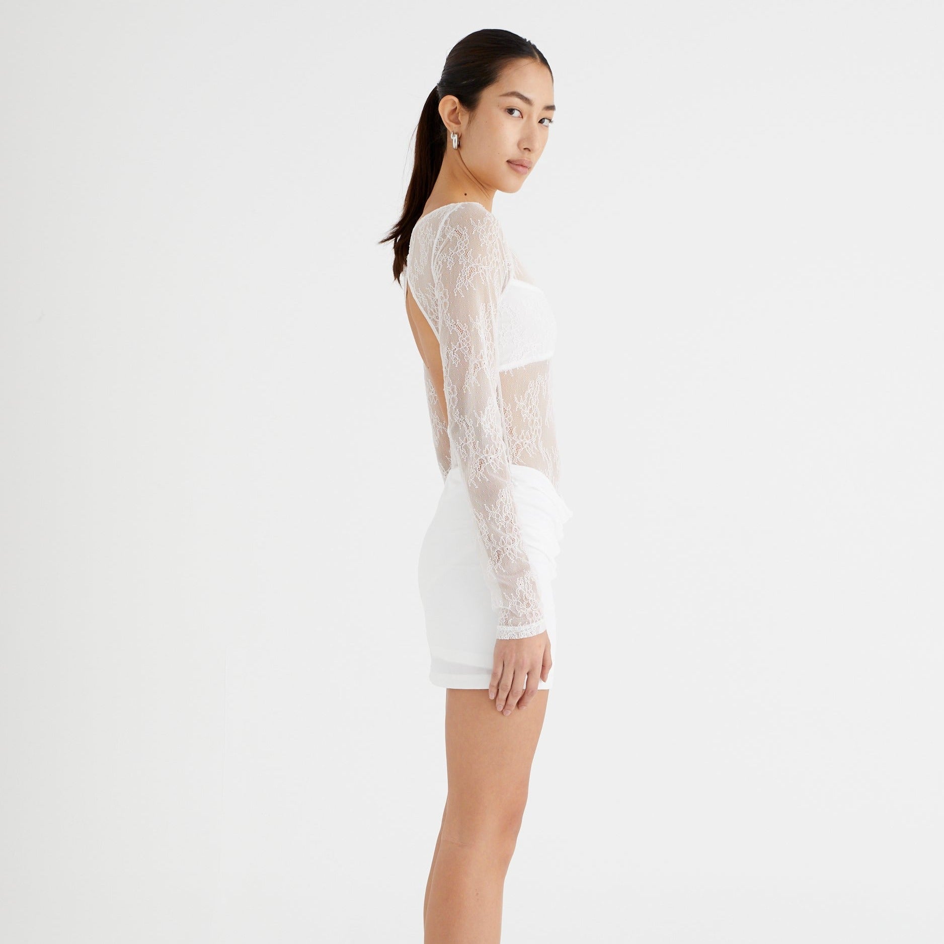 Joyful Grace Lace Mini Dress - View 12