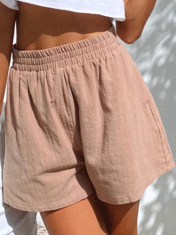 Solid Pockets Shorts