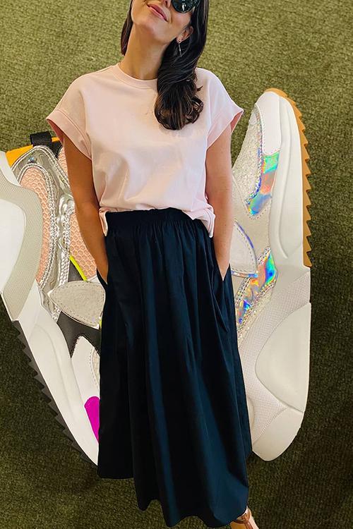 Pleated A Line Skirts