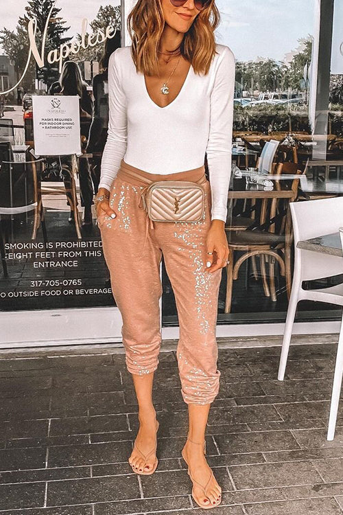 Show Your Sparkle Sequin Joggers