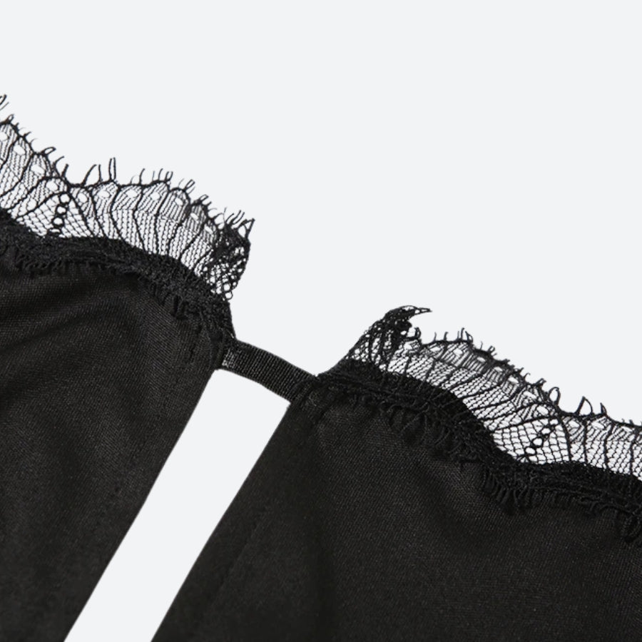 Baddie Backless Slit Mini Dress