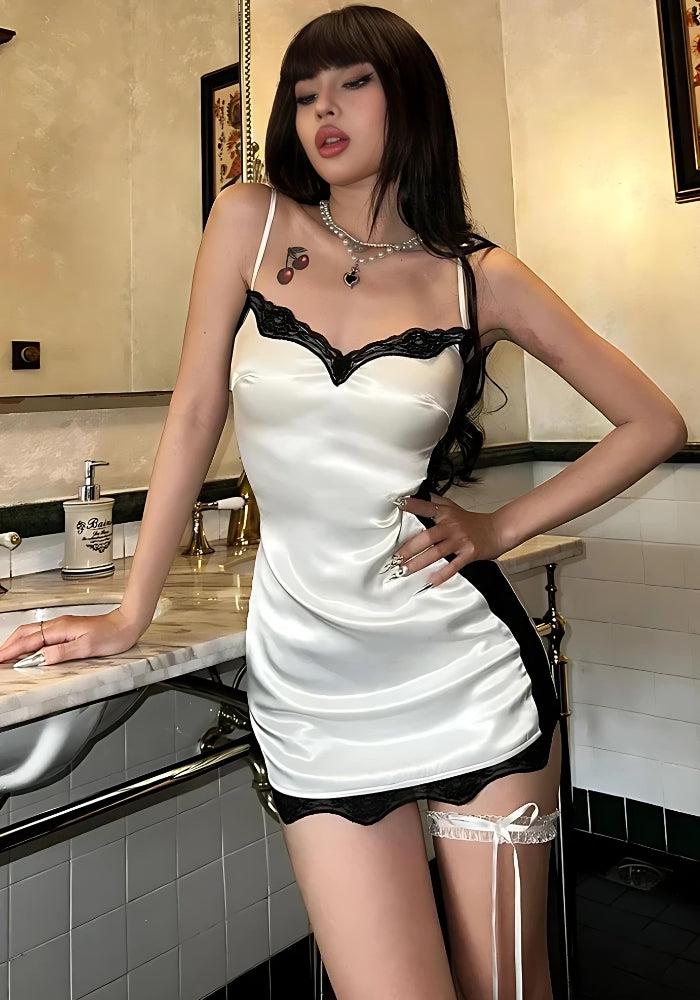 Baddie Lace Mini Dress - View 2