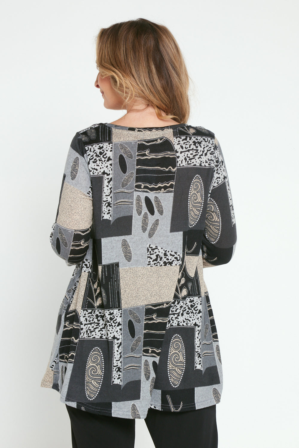 Barb Knit Top - Granite