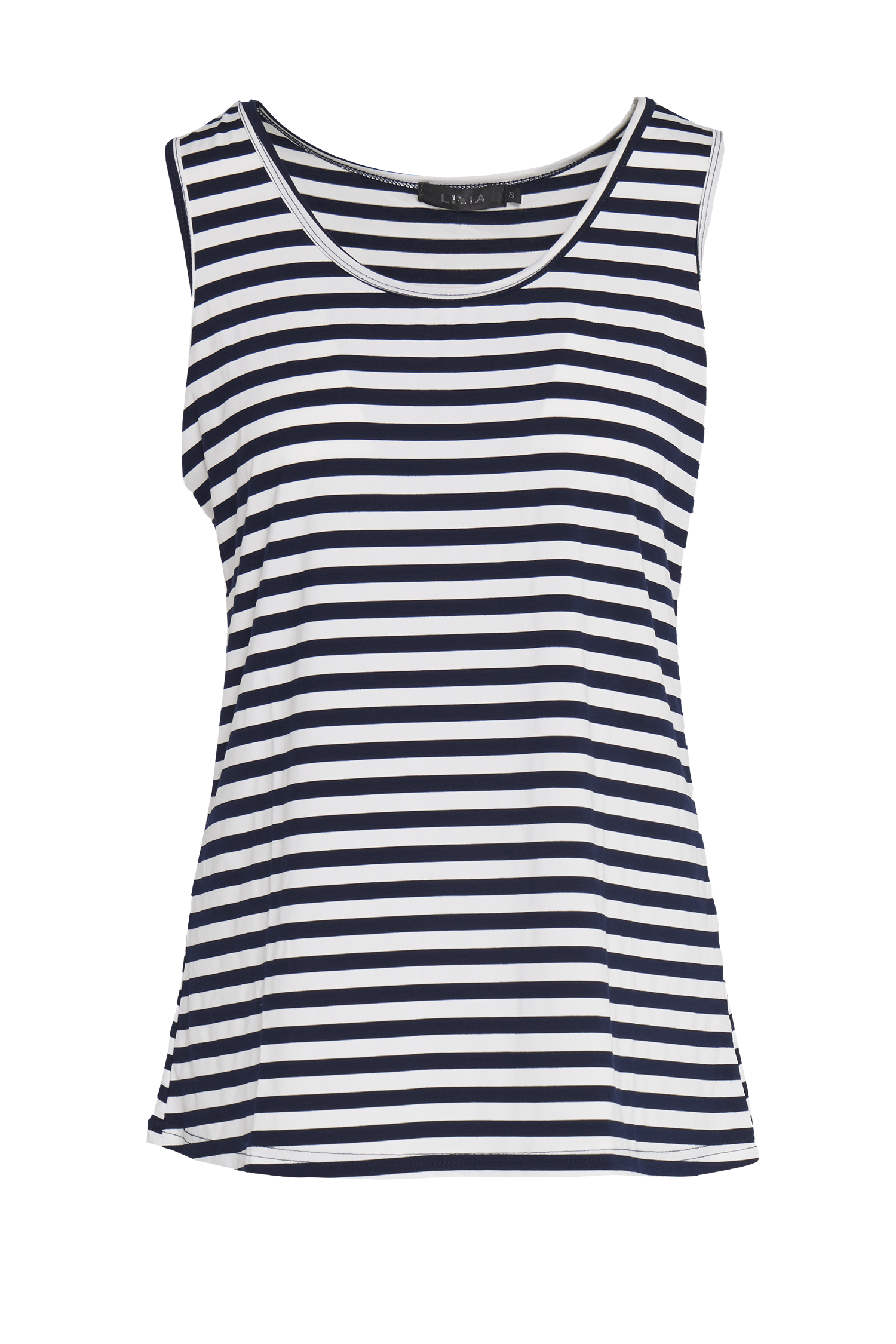 Basic Cotton Tank - Navy Stripe