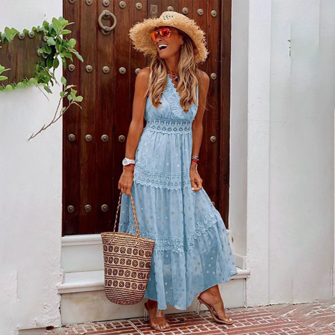 Minerva Elegant Boho Dress for Women Holiday Party Outfit
