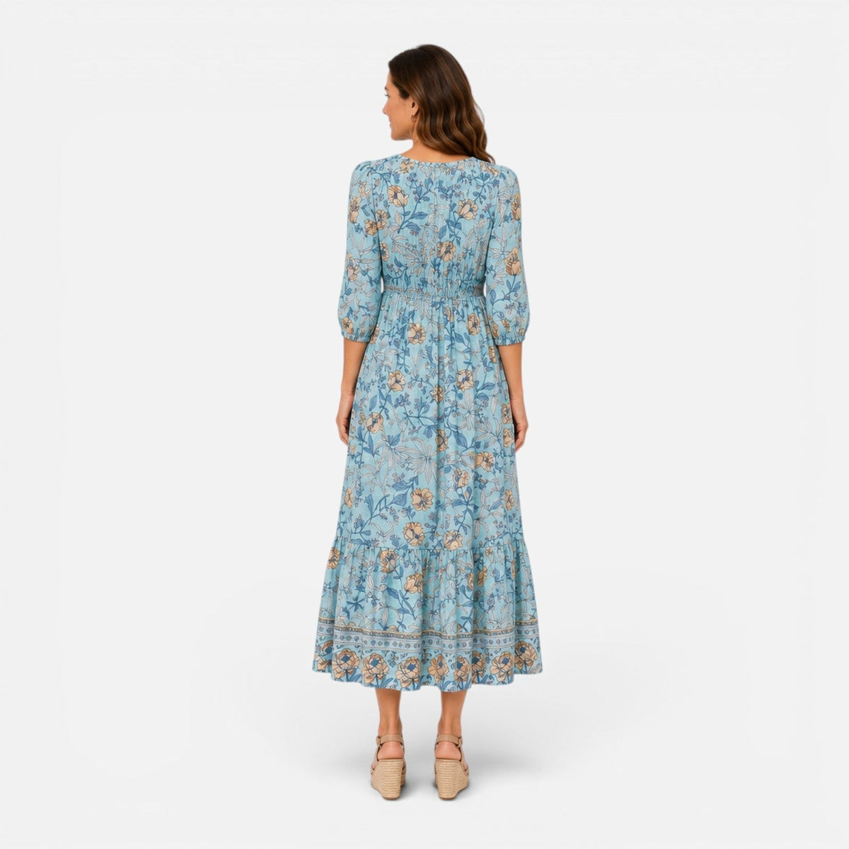 Women's Floral Maxi Dress Casual Summer Dress