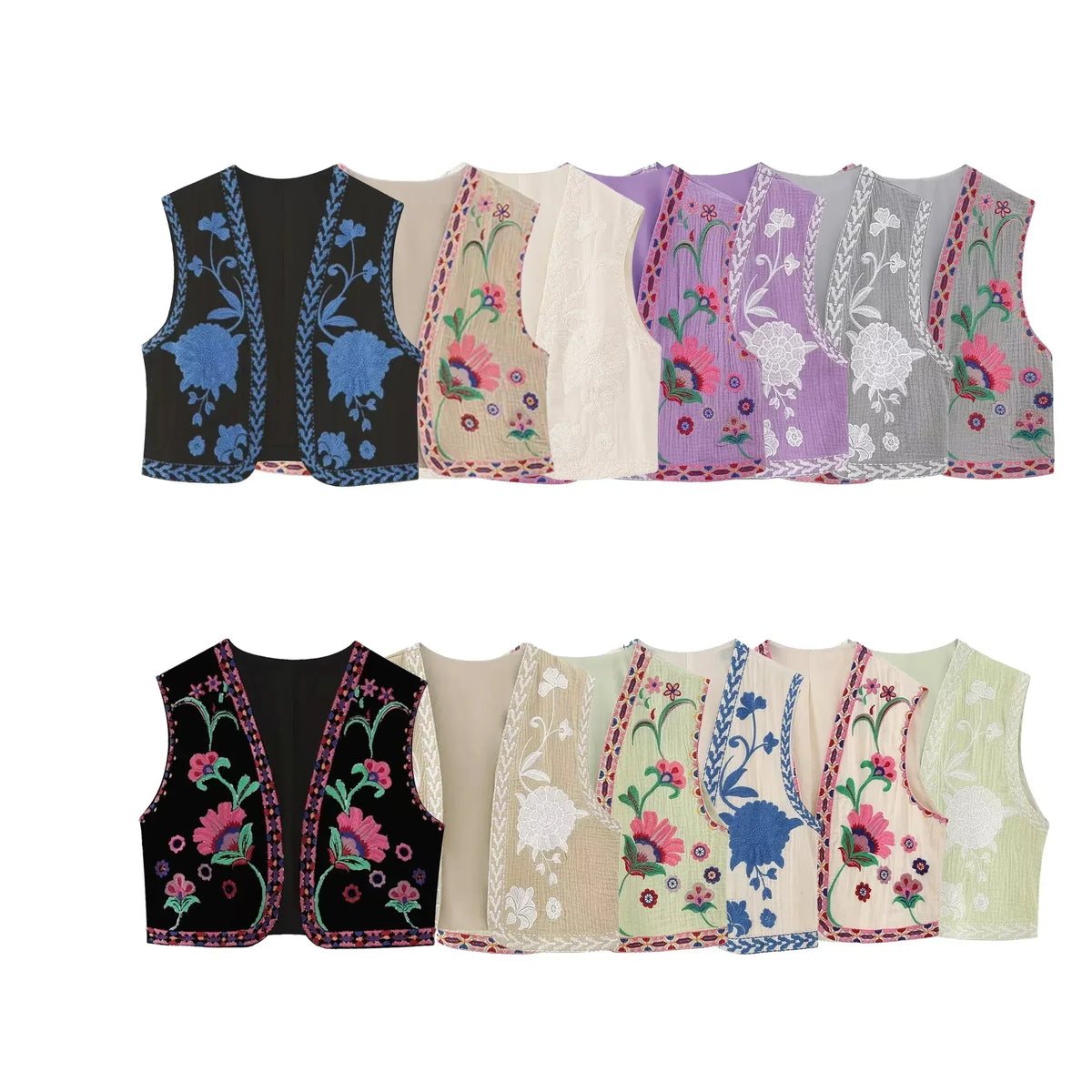 Vivienne™ | Vintage Floral Boho Vest