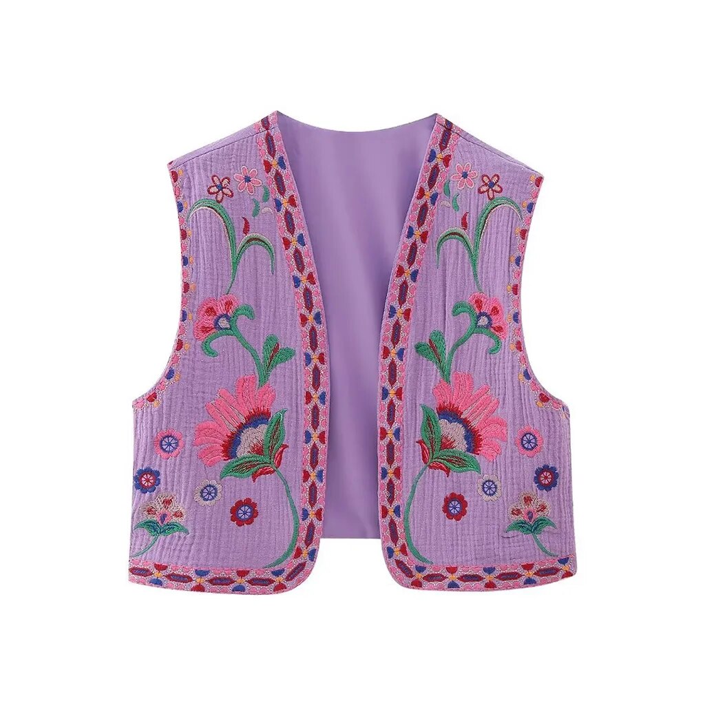 Vivienne™ | Vintage Floral Boho Vest
