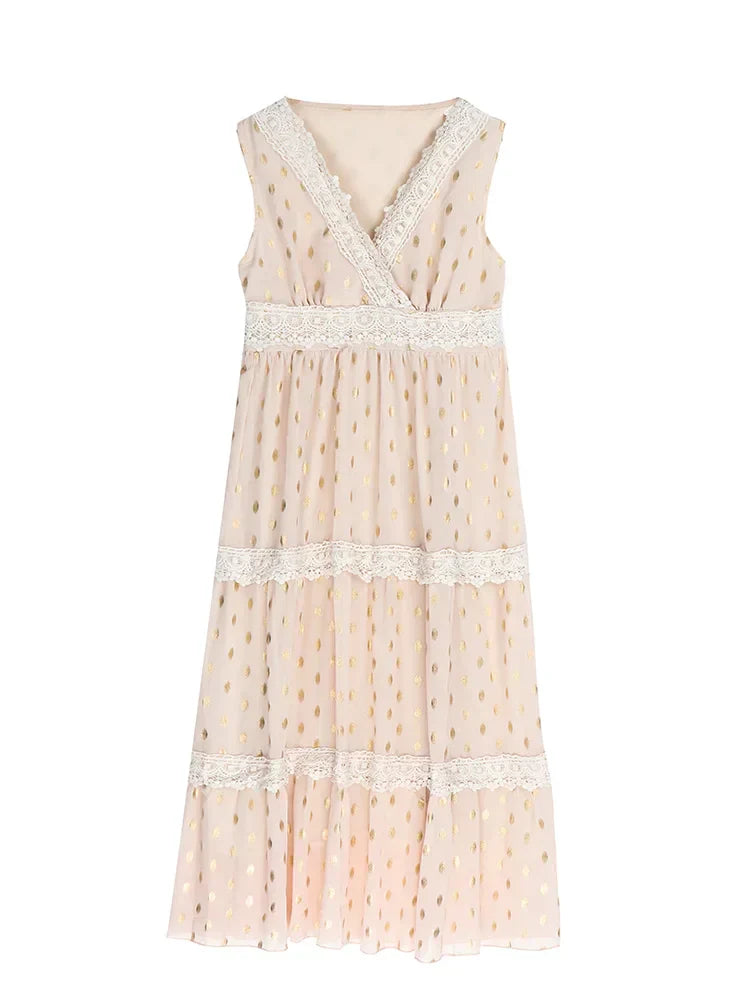Paula Aesthetic Maxi Dress Boho Lace Statement Occasion Edit