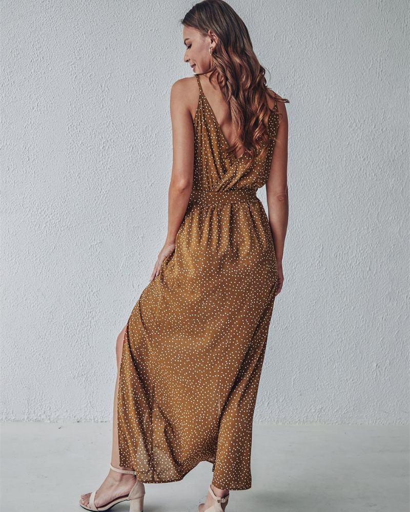 Sandra Stylish Long Dress Tailored Dress for Layered Outfit Styling