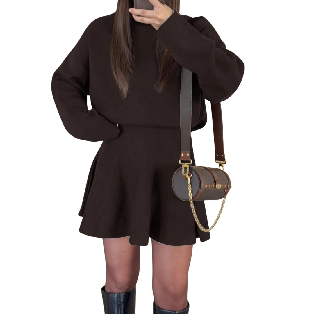 PATRICE™ – Cozy Long Sleeve Dress