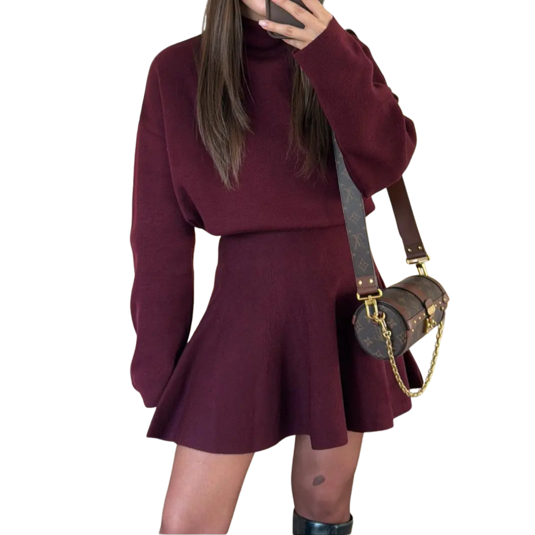 PATRICE™ – Cozy Long Sleeve Dress