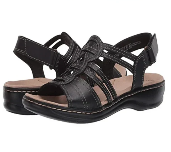 Strappy Closed Toe Adjustable Flat Sandals