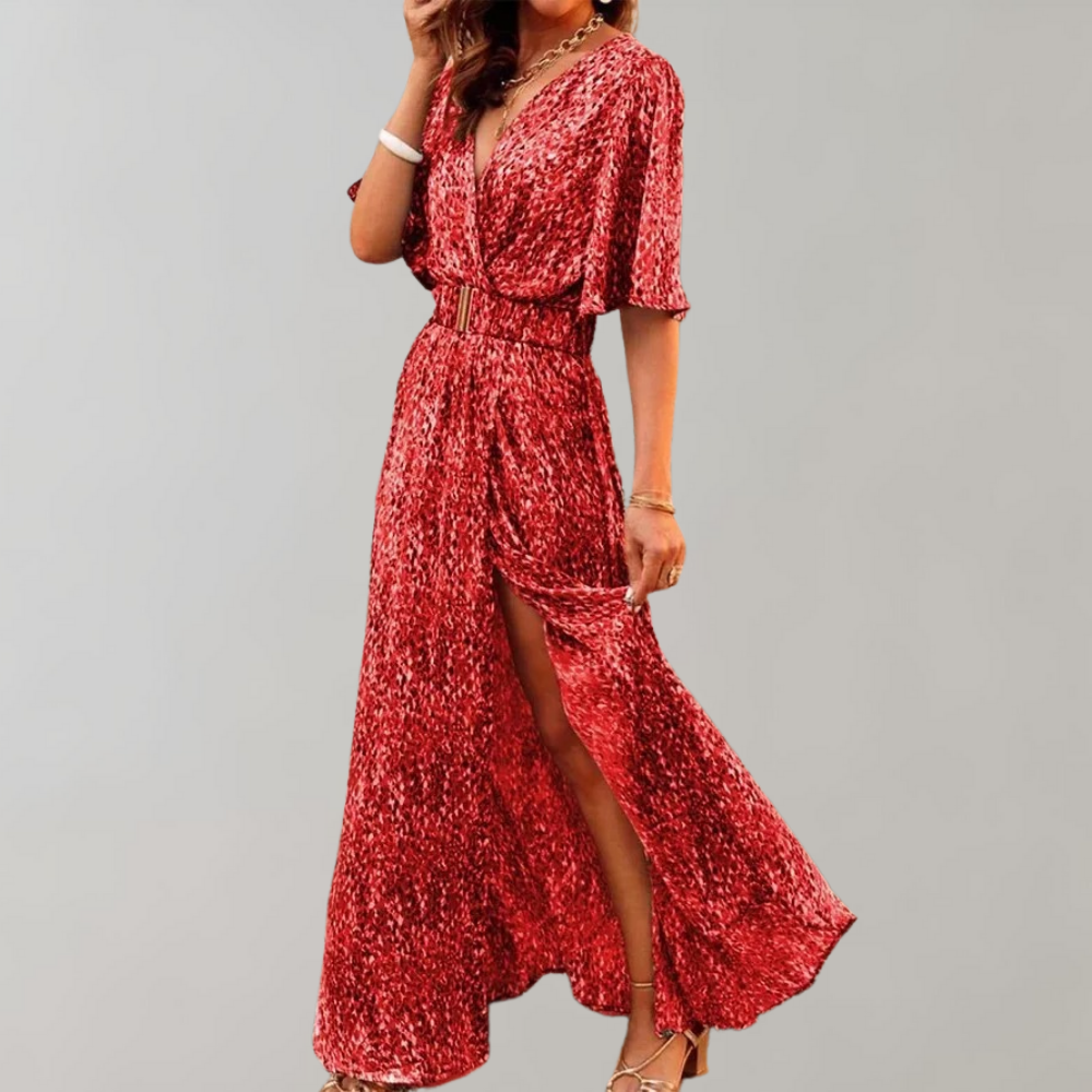Cecilia Chic Maxi Summer Dress Elevated Occasion Wear