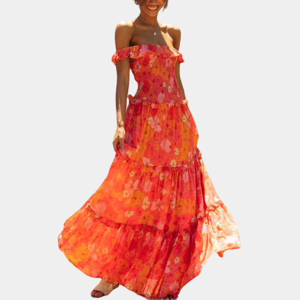 Yessica Minimalist Boho Floral Dress Boutique Collection