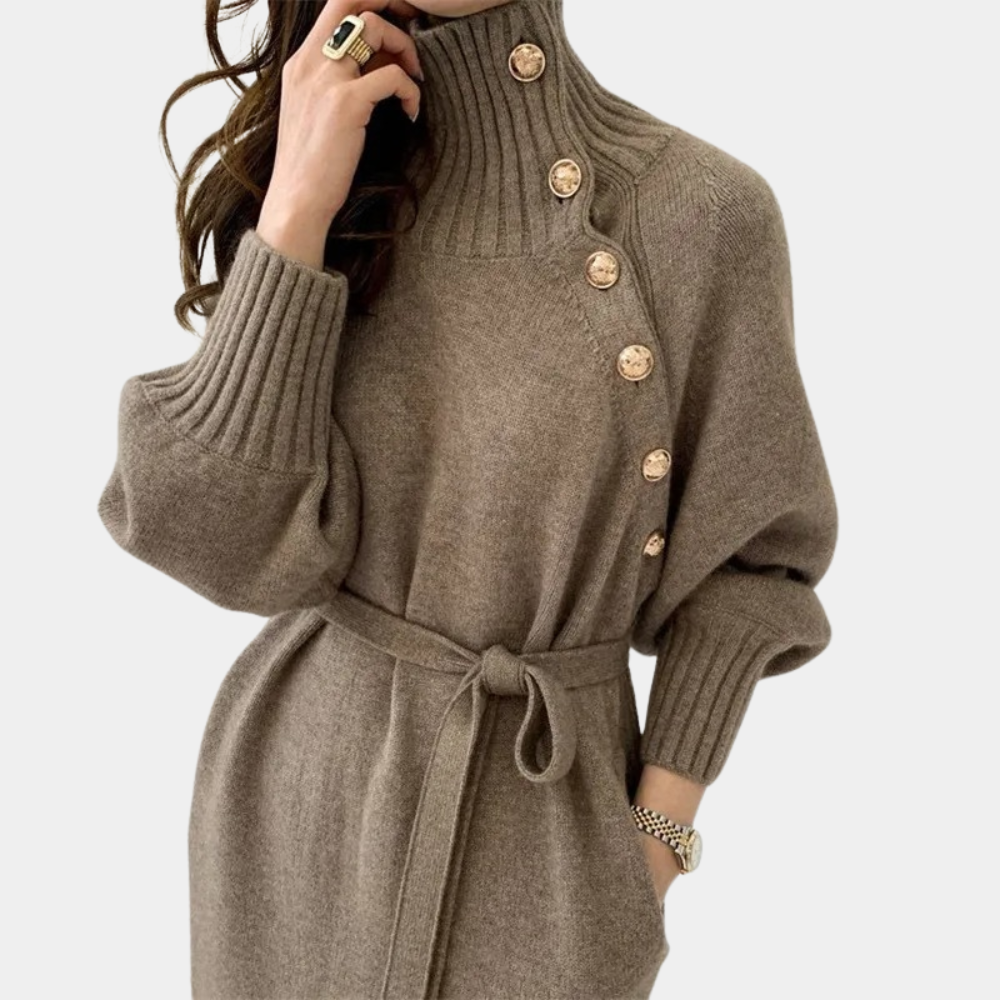 Ninfa Elegant and Warm Dress for Women Minimalist Chic Style