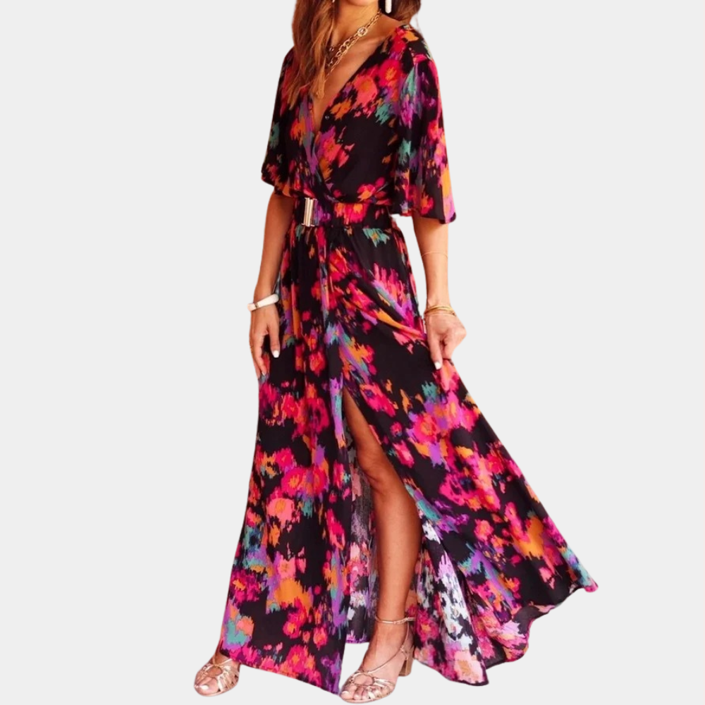 Nora Maxi Wrap Dress for Women Classy Everyday Look