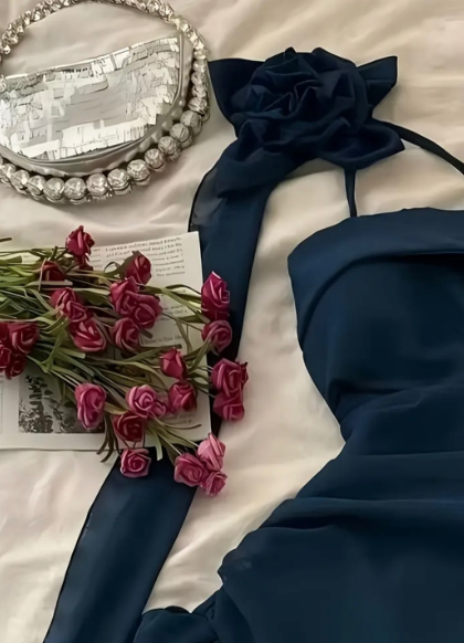 Classy A Line Strapless Chiffon With Flower Short Homecoming Dress 18th Birthday Outfits C4413