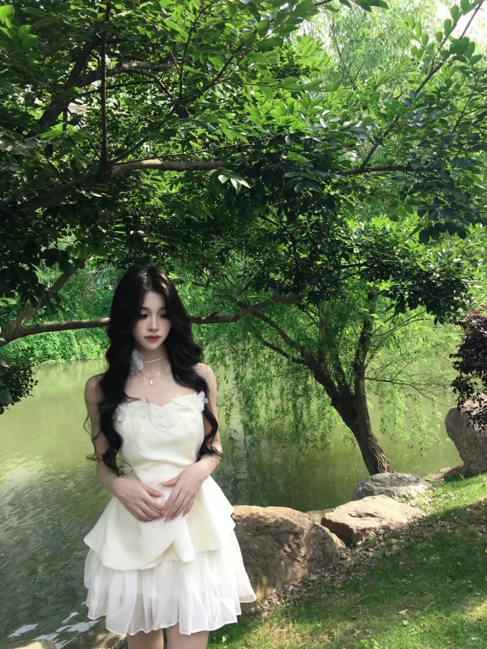 Pretty A Line Strapless Satin Chiffon Short Homecoming Dress 17th Birthday Outfits C4546