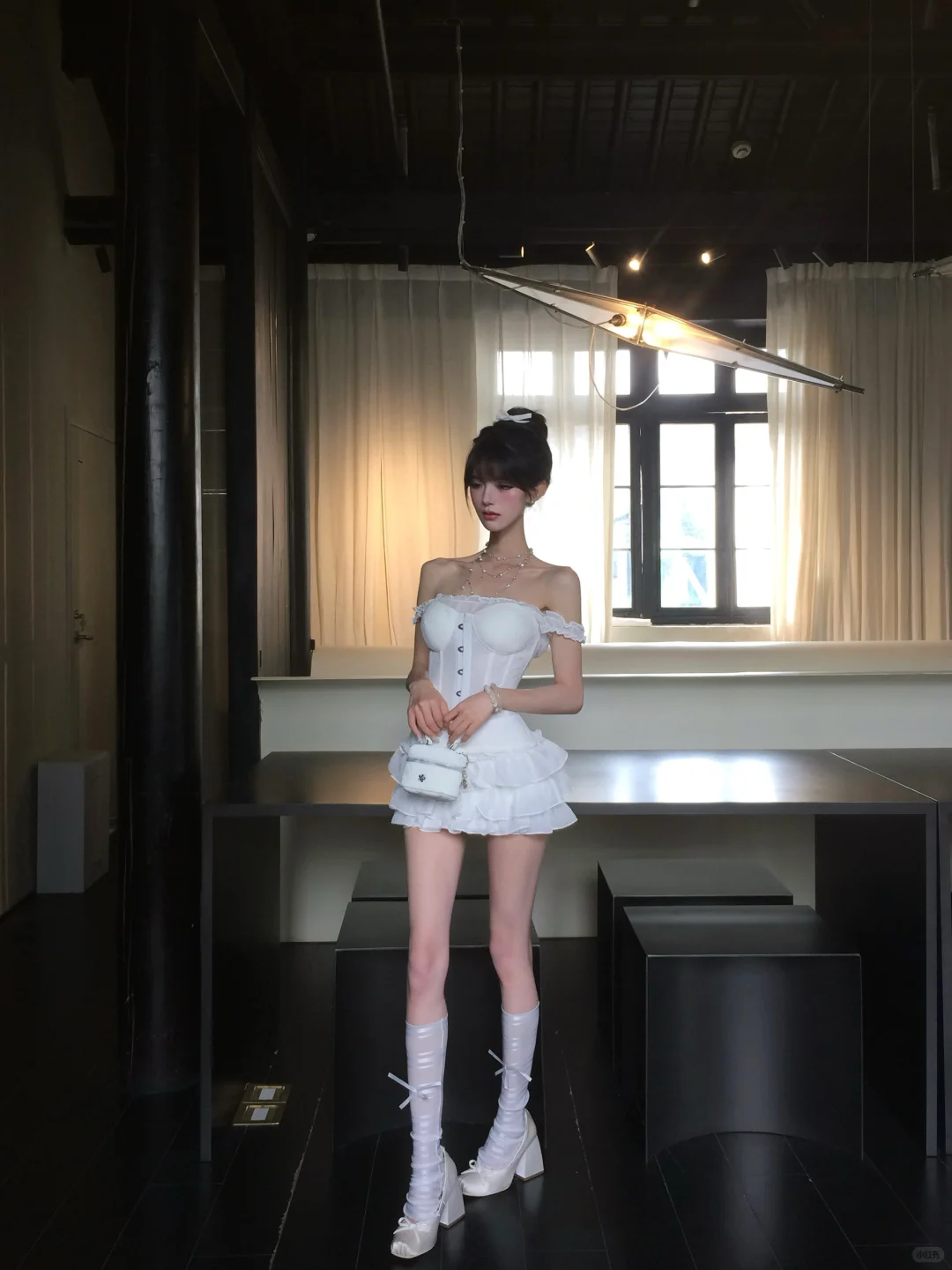 Sweet 18th White A Line Off The Shoulder Satin Chiffon Short Homecoming Dress Birthday Outfits C4567