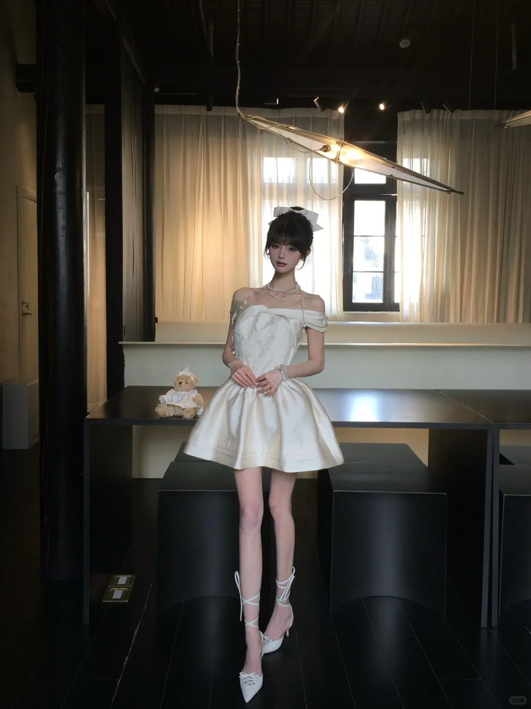 Pretty 19th A Line Off The Shoulder Satin Short Homecoming Dress Birthday Outfits C4576