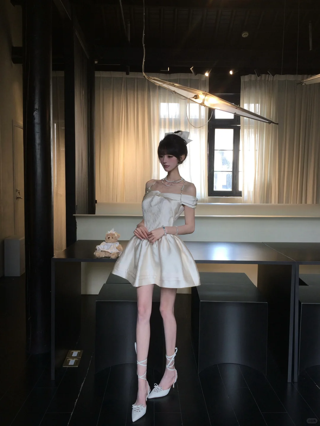 Pretty 19th A Line Off The Shoulder Satin Short Homecoming Dress Birthday Outfits C4576