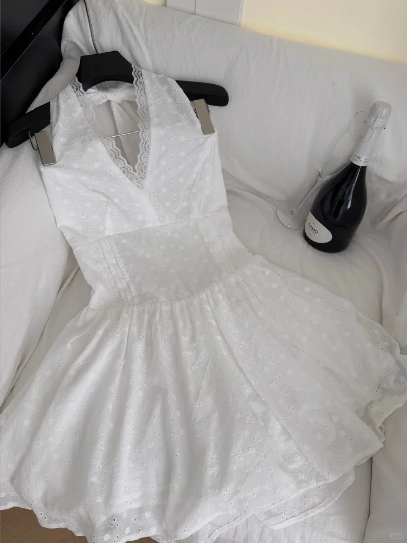 Cute A Line Halter Satin Short Homecoming Dress 22th Birthday Outfits C4594