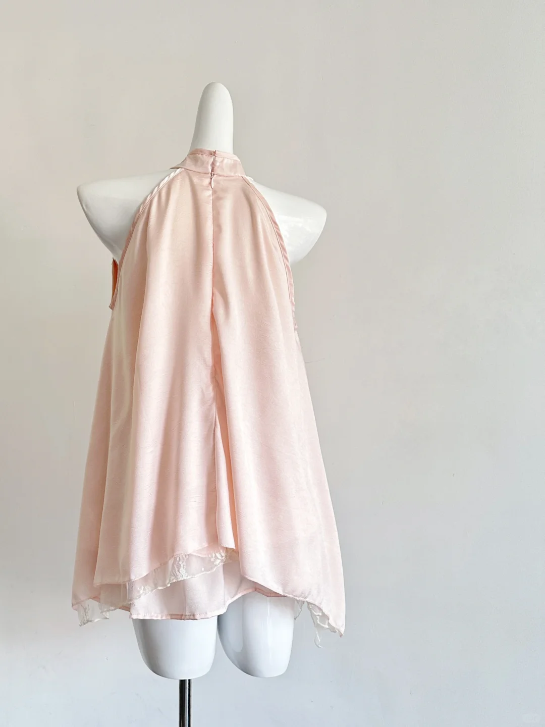 Pretty Chinese Style Halter Satin Lace Short Homecoming Dress 22th Birthday Outfits C4595