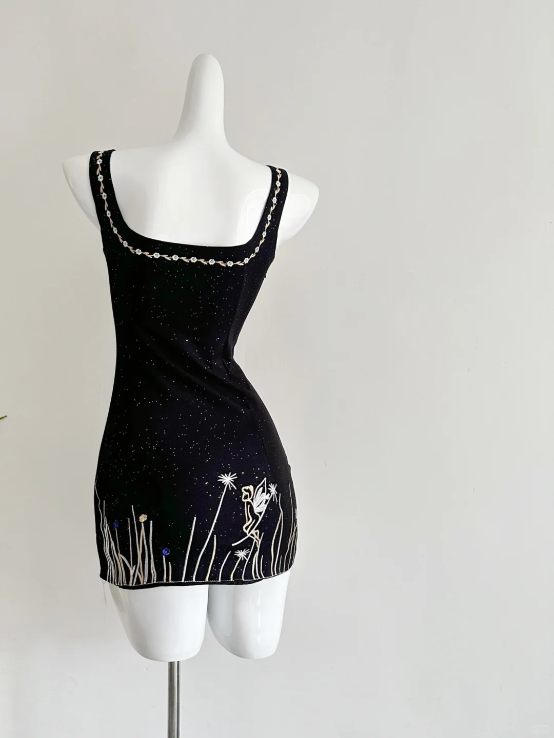 Charming Mermaid Square Satin Sequin Beads Short Homecoming Dress 22th Birthday Outfits C4596