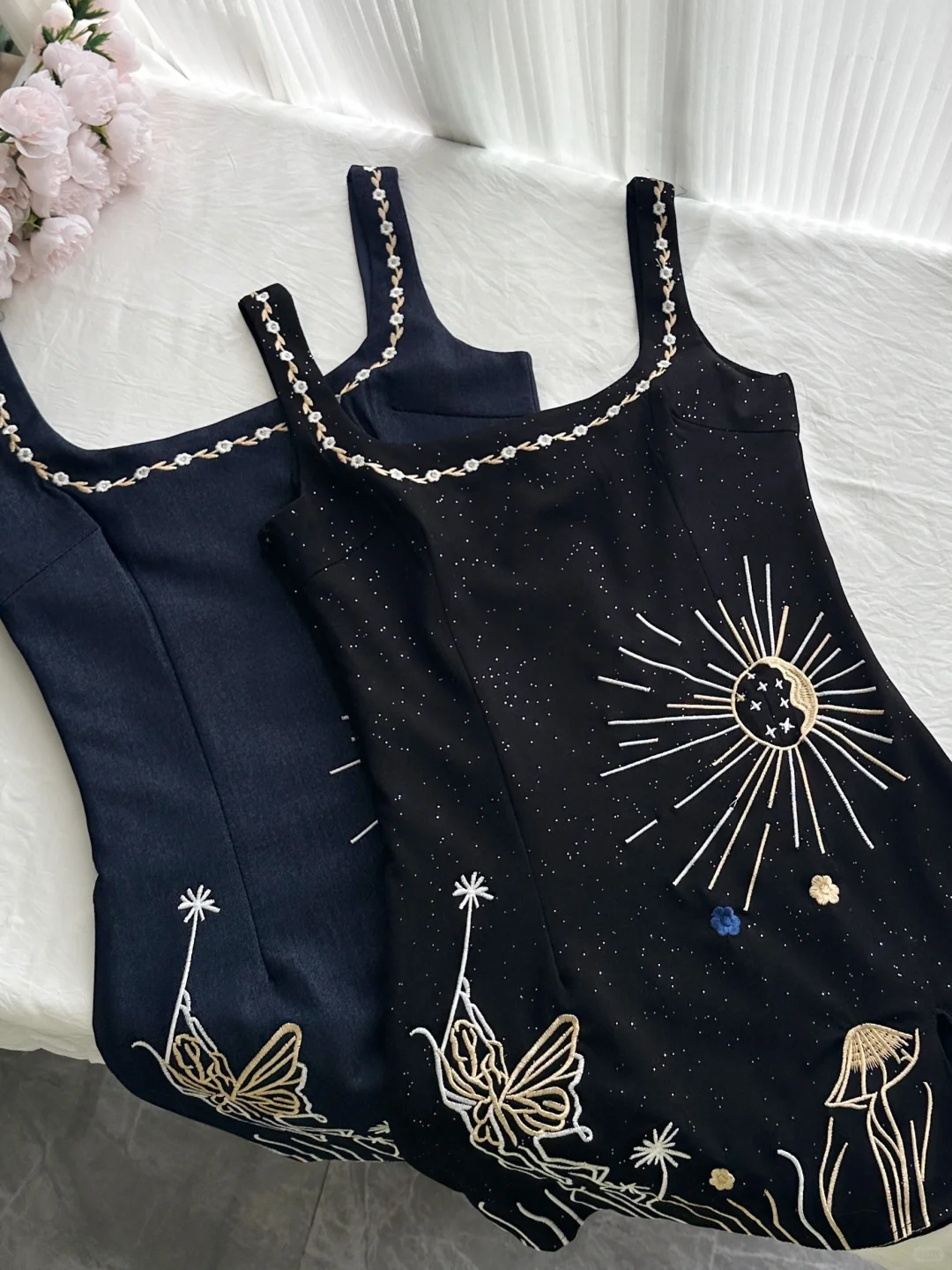 Charming Mermaid Square Satin Sequin Beads Short Homecoming Dress 22th Birthday Outfits C4596