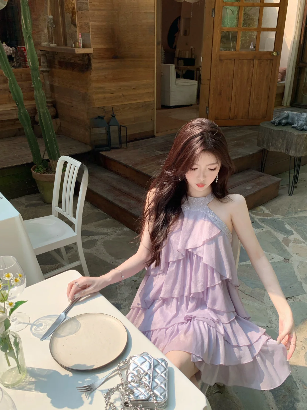 Elegant A Line Halter Chiffon Short Homecoming Dress 17th Birthday Outfits C4635