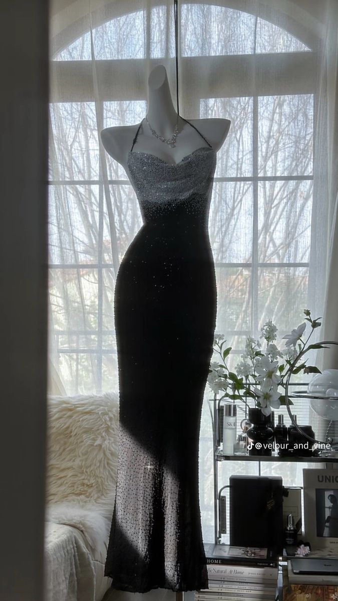 Unique Mermaid Halter Satin Beads Backless Long Prom Dresses Formal Dress C4640