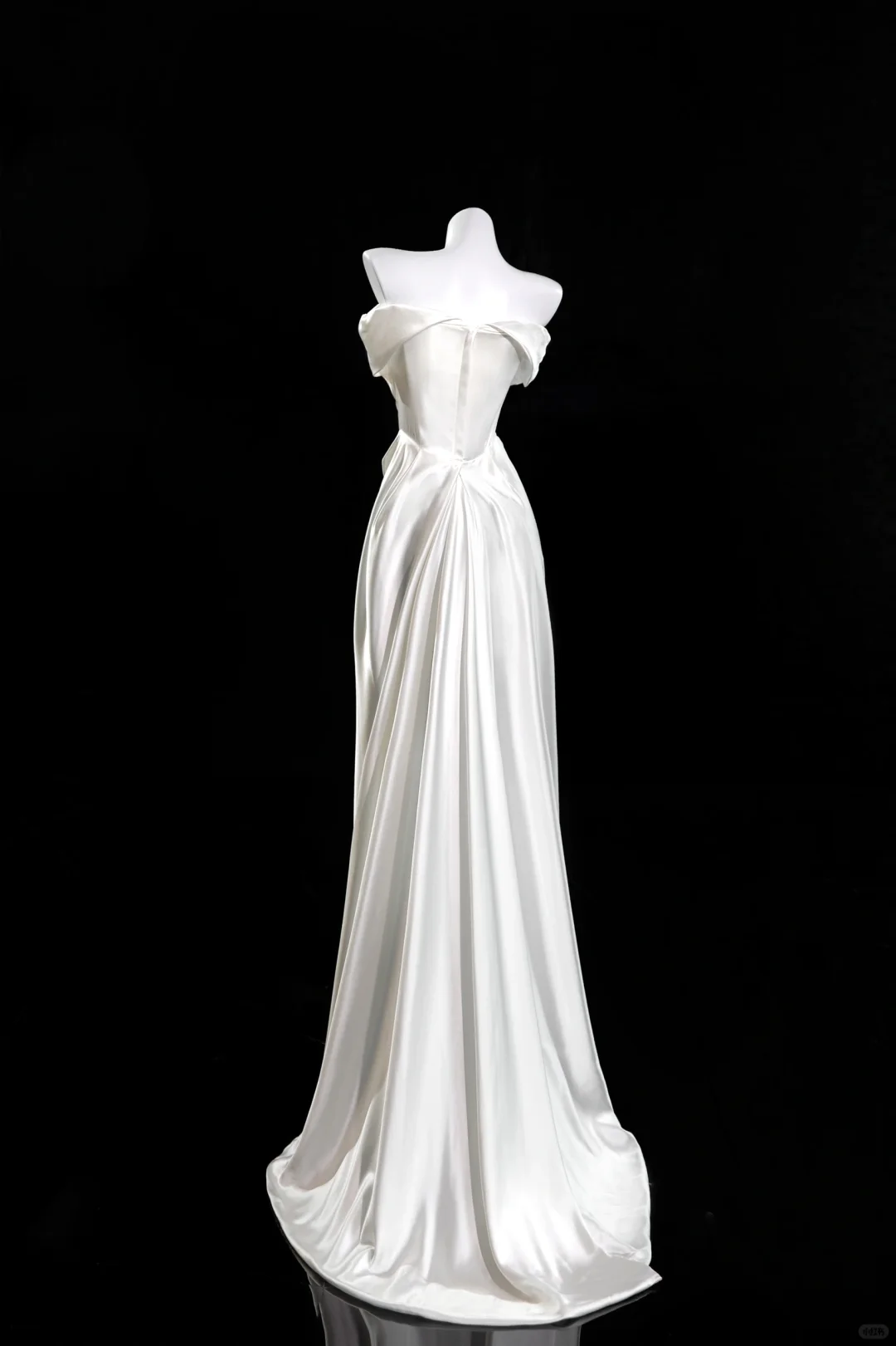 Simple Elegant Mermaid Off The Shoulder Satin Long Prom Dresses Formal Dress C4648