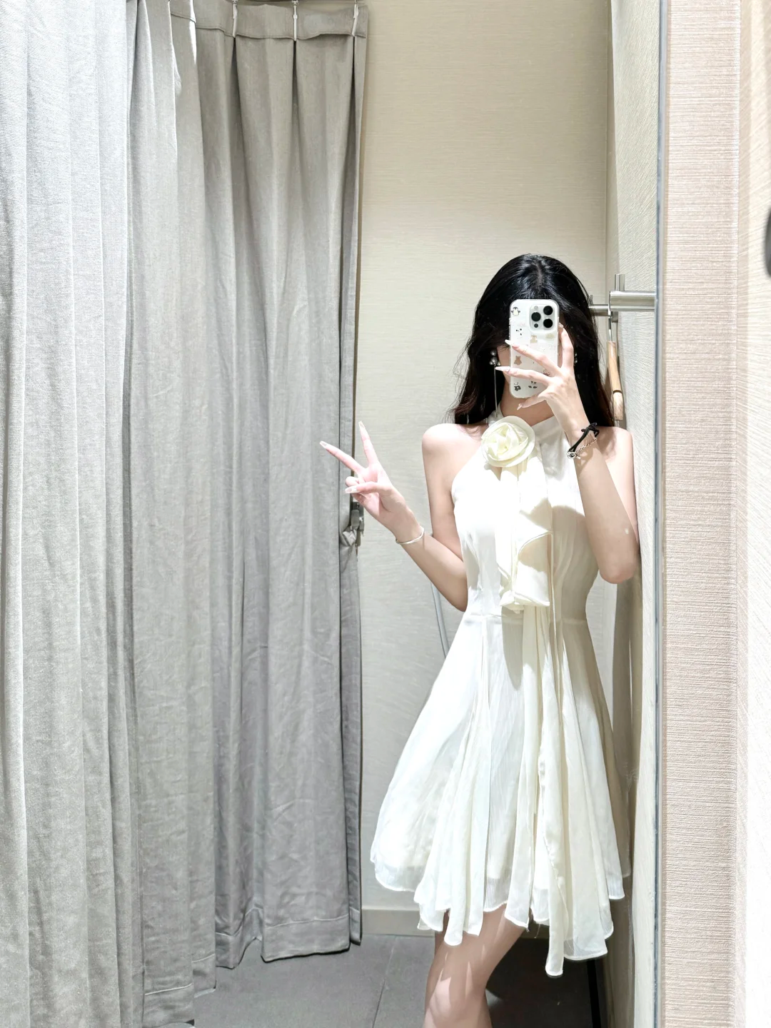 Classy A Line Halter Chiffon Short Homecoming Dress 20th Birthday Outfits C4697