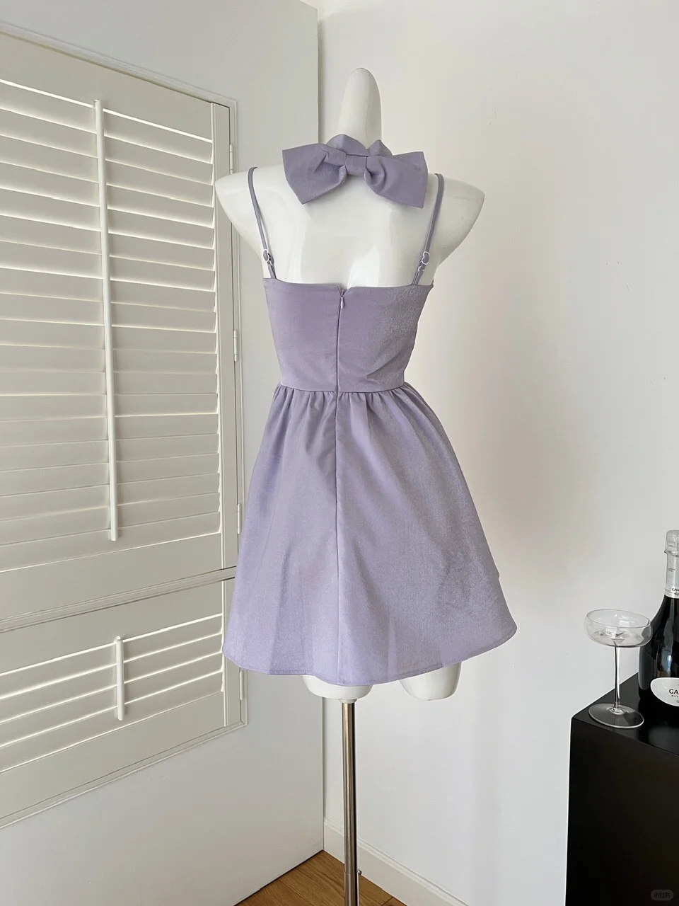 Pretty A Line Spaghetti Straps Lilac Satin Short Homecoming Dress 17th Birthday Outfits C4742